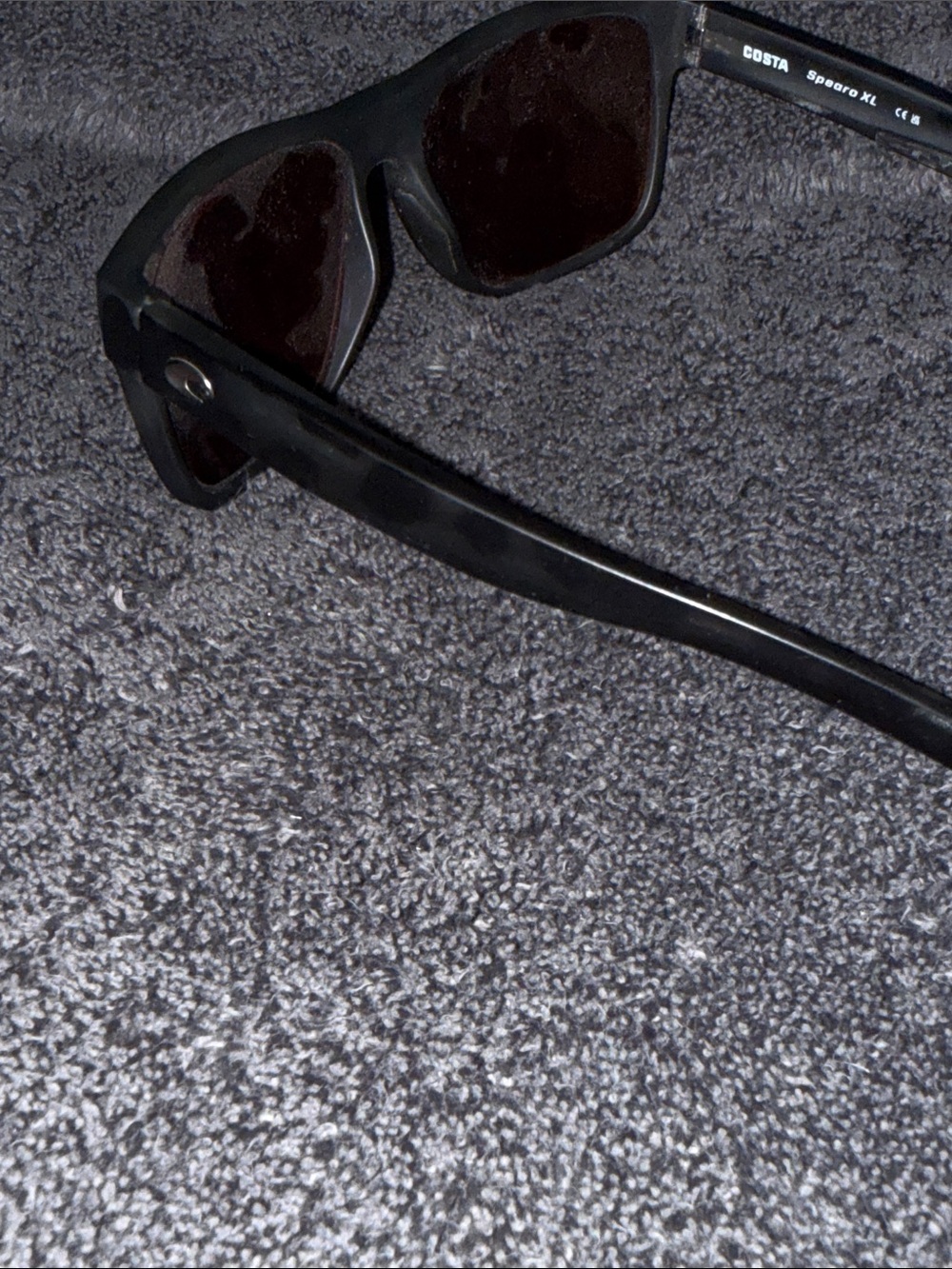 Costa Matte Black Frame Sunglasses with Green Mirrored Lenses - Picture 6 of 6